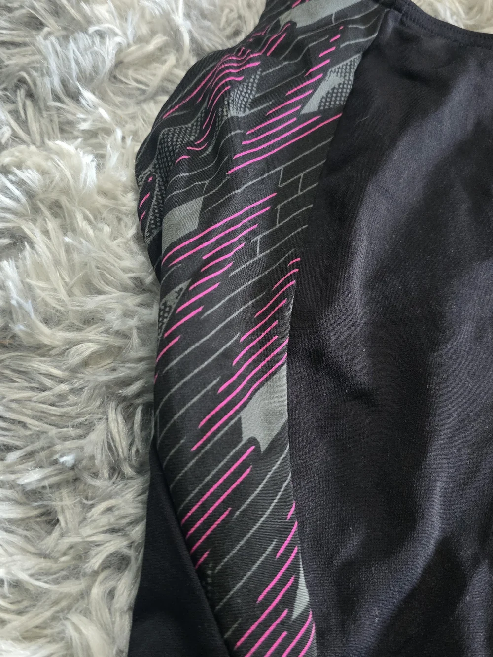Speedo Black & Pink One-Piece Swimsuit